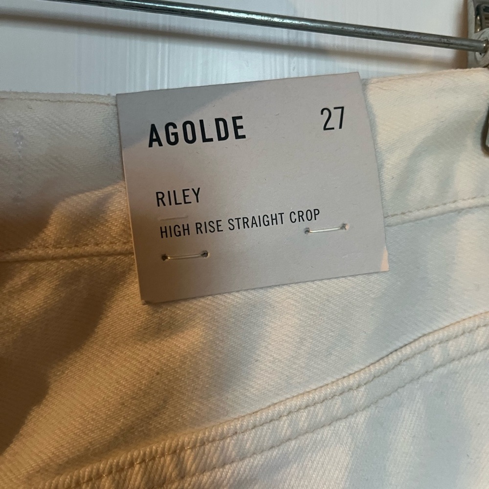 Agolde Riley High Rise Straight Crop Jeans - Picture 8 of 8